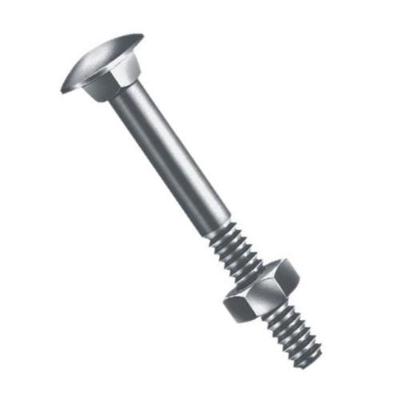 Parafuso Francês com Porca Sextavada 1-4'' X 1.1-4'' Zincado Inox Jomarca