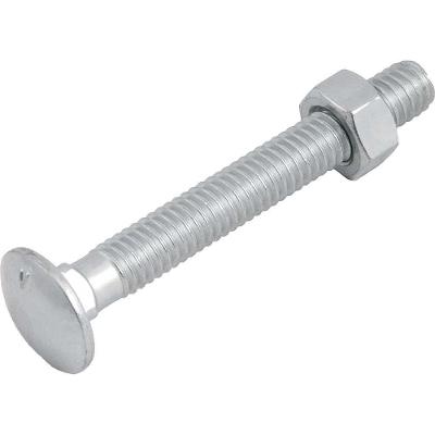 Parafuso Francês com Porca 2046516212 Zincado Rosca UNC 18 Fios Aço Carbono Vonder