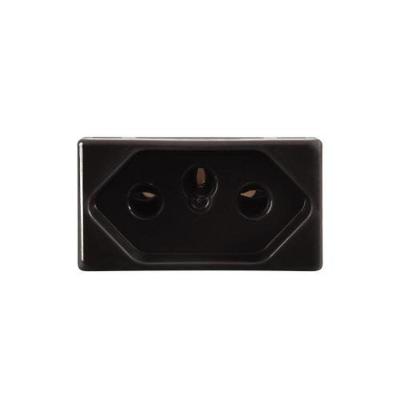 Módulo Tomada 2P+T 10A 250V com Terra Grafite Tramontina