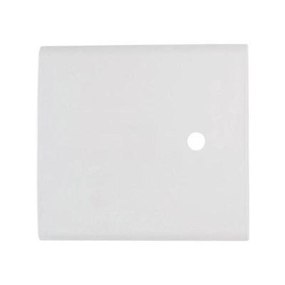 Placa 4x4 com Furo 9,5mm para Liz Espelho Branco Tramontina 4CM