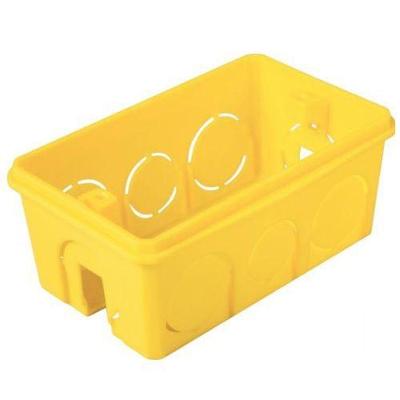 Caixa de Luz Pvc 4X2 para Instalacao Eletrica Bivolt Amarelo Tramontina