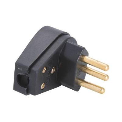 Pino Macho Angular 36738 2P+T 20A 250V Bivolt para Uso Residencial Preto Tramontina
