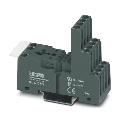 Base de Relé ECOR-2-BSC3-4X21 com 2 Ou 4 Contatos Reversíveis e Encaixe para Módulos Phoenix Contact