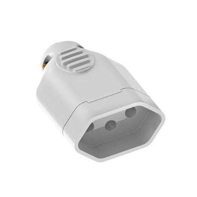 Pino Fêmea 3P 20A 19220 Conexão Elétrica Bivolt Branco Ilumi Materiais Elétricos
