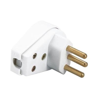 Pino Macho Angular 2P+T 20A 250V Branco Bivolt Tramontina