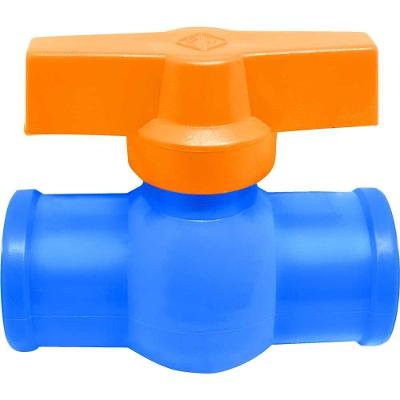 Registro de Esfera para Irrigação em PVC Soldável RZ01 com Vazão Plena Azul Rebouças 20MM