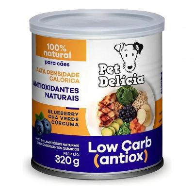 Ração Úmida Pet Delícia Low Carb Antiox para Cães 320G 1 Unidade