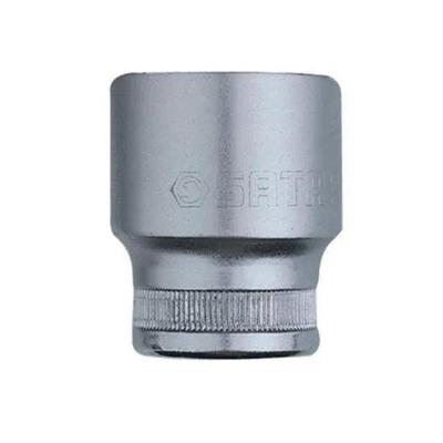 Soquete Estriado 5-16 Encaixe 1-2 Sata para Aperto e Desaperto com Encaixe Seguro em Aço Cromo