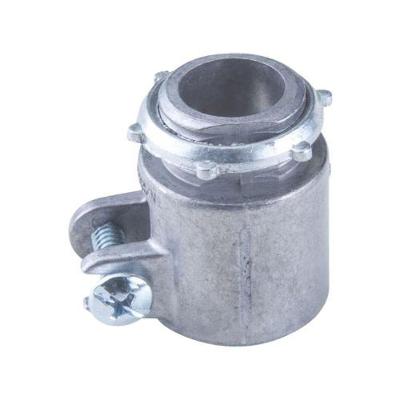 Conector Reto Flexor 36694 com Rosca para Instalação Aparente em Alumínio Tramontina
