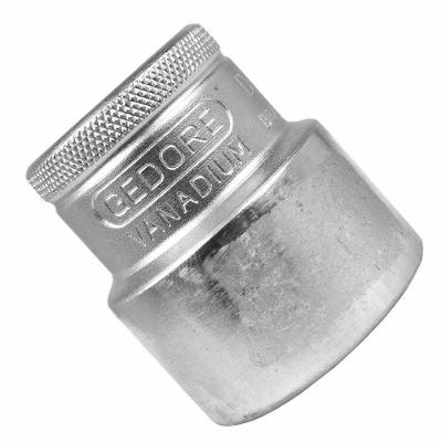 Soquete Estriado 27mm Encaixe 1-2 Niquelado e Cromado Gedore 27MM