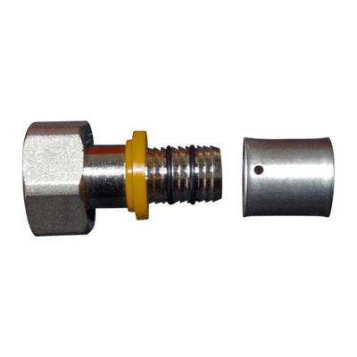 Conector para Gás Conector Fixo Fêmea 20x1-2 com Terminais de Compressão Cobre e Ligas Astra
