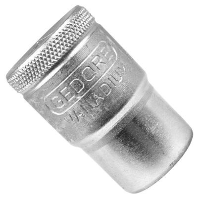 Soquete Encaixe de 1-2 16mm Sextavado Acabamento Niquelado Aço Gedore-Vanadium Gedore