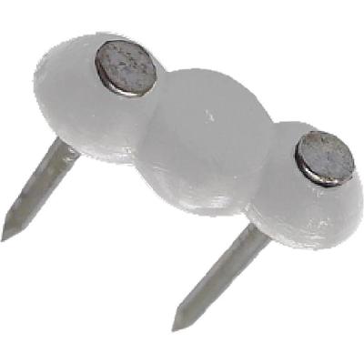 Conector para Cabos Elétricos Grampo Miguelão Ri Sampiet 2 Pregos Até 1,5MM² Branco 15 PÇS