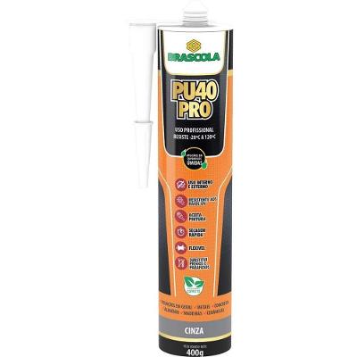 Selante PU 40 com Alta Performance para Vedações Cinza Brascola 400G