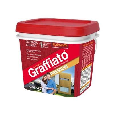 Revestimento Graffiato Liso Branco Neve Premium 5KG Hydronorth