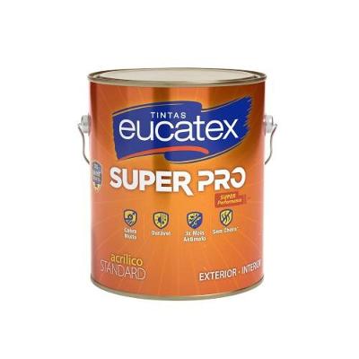 Tinta Acrílica Super Pro Semi Brilho Resistente à Umidade Camurça Real Eucatex 3,6L