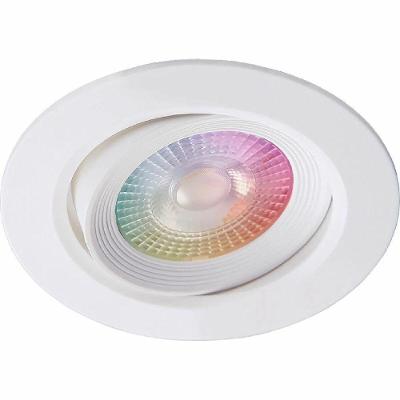 Spot LED Smart Redondo de Embutir Iluminação Inteligente 16 Milhões de Cores Branco Tramontina