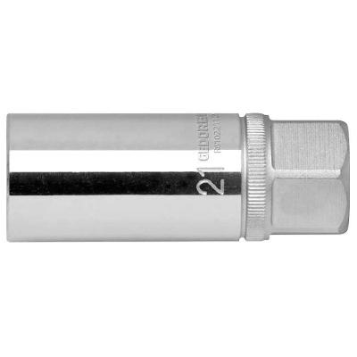 Soquete para Vela 1-2 21MM com Acabamento Duplo e Proteção em Borracha Aço Cromo-Vanádio Gedore