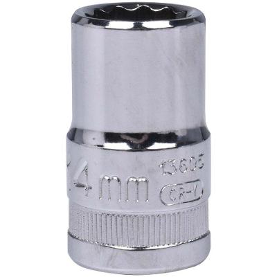 Soquete Estriado ST13605SC com Encaixe 1-2 e 14MM em Aço Vanadium Sata