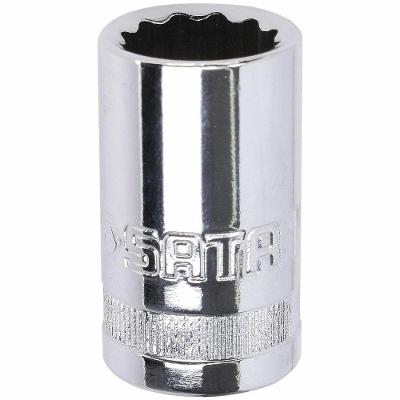 Soquete Estriado ST13609SC 18MM com Encaixe 1-2 e Aço Vanadium Bivolt Sata