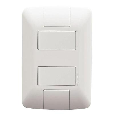 Interruptor Paralelo Aria 6A 4x2 250V com Sistema Modular Tramontina Branco