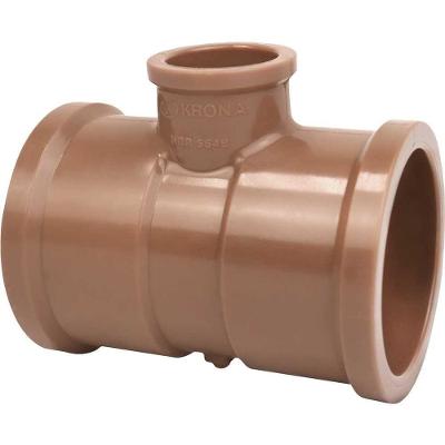 Tê de Redução Soldável 463 para Água Fria Marrom Krona 25MM X 20MM