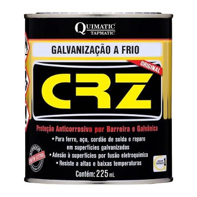Galvanização a Frio CRZ para Ferro Aço e Soldas com Zinco Cinza Quimatic Tapmatic 225ML