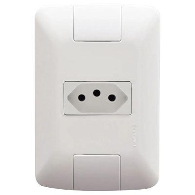 Tomada Aria 2P+T 20A 250V com Sistema Modular Branco Tramontina