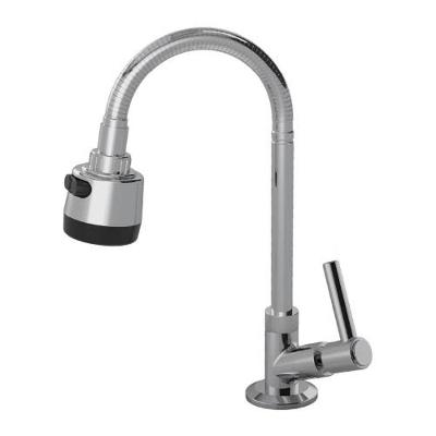 Torneira Real Gourmet Mesa 1168 C70 com Bica Alta Acionamento 1-4 Volta Inox Real Metais