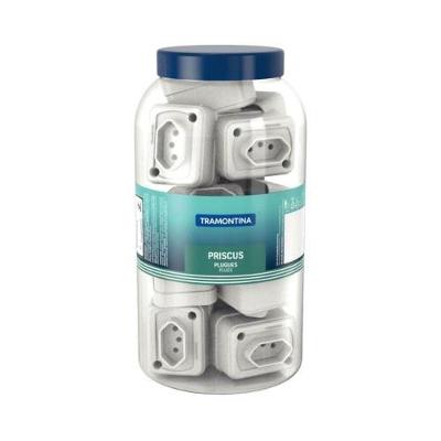 Tomada Retangular 2P+T 10A-250V 16 Unidades Branca Tramontina