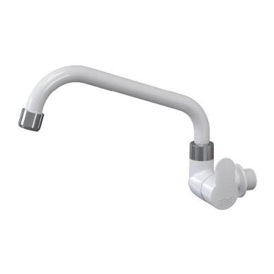 Torneira de Parede Tivoli Horizontal Branco-Cromado Herc Bivolt