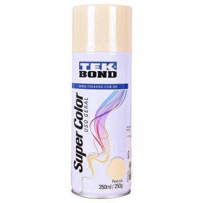 Tinta Spray Super Color para Uso Geral Cobertura Eficiente Bege Tekbond 350ML