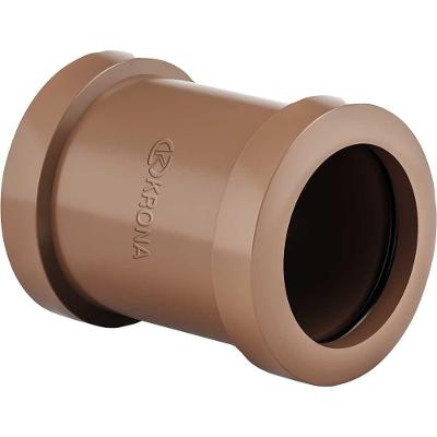 Luva de Correr Soldável 447 para Água Fria Conexão Resistente PVC Marrom Krona 40MM