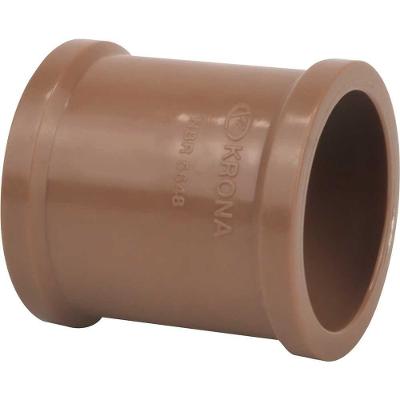 Luva Soldável 436 Condução de Água Fria Conexão Firme PVC Marrom Krona 25MM 7,5KGF-CM²