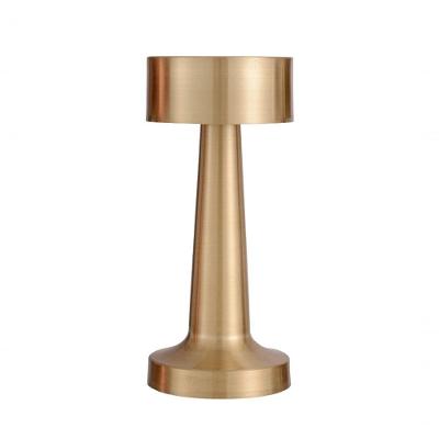 Luminária de Mesa NOX Dimerizável por Toque Led 3W 3000K Dourado Bivolt GMH Trade
