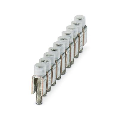 Jumper Fixo FBI 10-6 com 10 Polos e Passo 6,2 mm Cor Prata Phoenix Contact