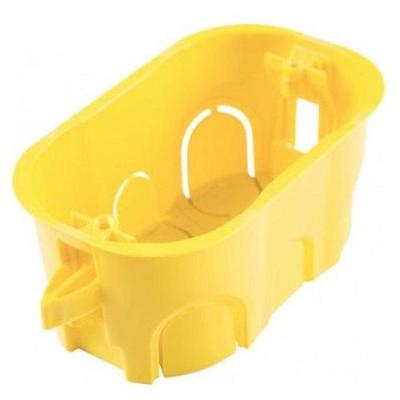 Acessorio Eletrico Caixa de Luz PVC 4x2 para Drywall Indicada para Sistemas Amarelo Tramontina