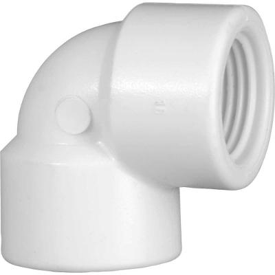 Joelho 90° Roscável 1-2 Modelo 256 para Água Fria com PVC Branco Krona 20 Unidades