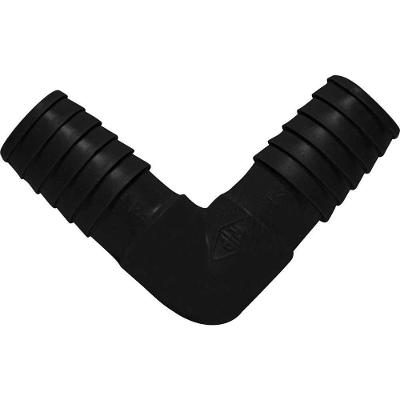 Joelho Interno Duplo LL Liso 3-4 JO58N com Ranhuras Preto Rebouças