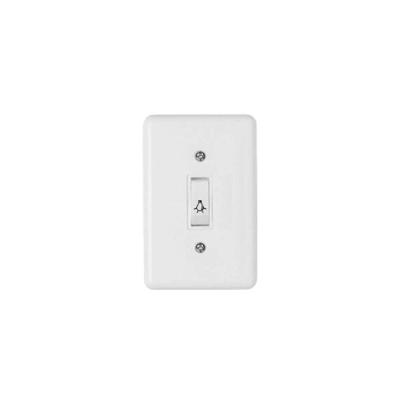 Interruptor Stylus Pulsador para Minuteria Bivolt 250V 6A Branco Ilumi