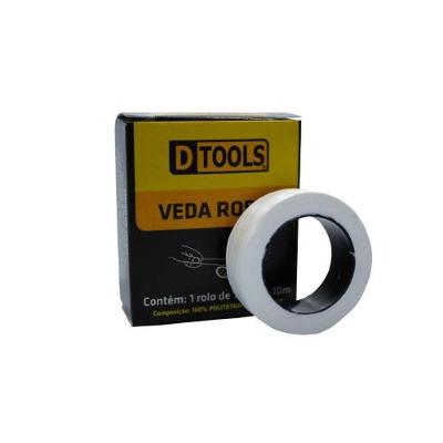 Veda Rosca 12mm X 10 Metros para Água Quente e Fria Dtools 12MM X 10M