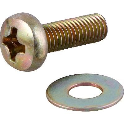 Parafuso com Arruela para Suporte de TV 2099825516 Acabamento Zincado M8X25MM Vonder 4 Pçs