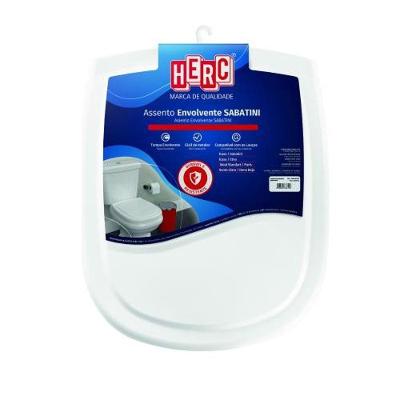 Assento Sanitário Sabatini Envolvente Polipropileno Fechamento Suave Branco Herc