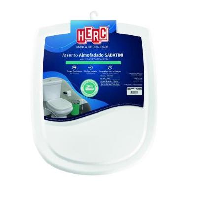 Assento Sanitário Sabatini Almofadado Fechamento Suave Branco Herc