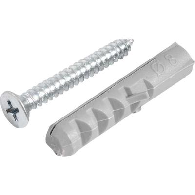 Parafuso Autoatarraxante 2006148380 Cabeça Chata Phillips Zincado Inox Vonder com Bucha 8MM