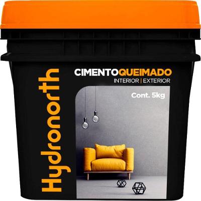 Massa Acrílica Cimento Queimado com Acabamento Fosco Cinza Hydronorth 5KG