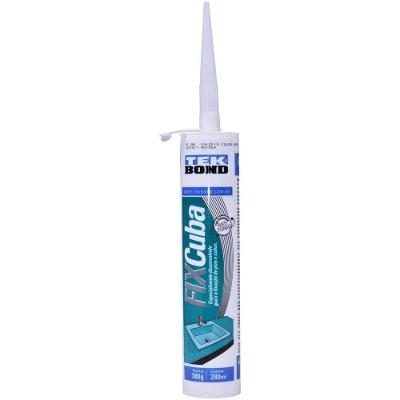 Adesivo Pu Poliuretano Cuba Fix para Pias de Mármore e Granito Cinza Tekbond 380G