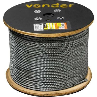Cabo de Aço Galvanizado 3526080619 6 X 19S 7,94MM Inox Vonder