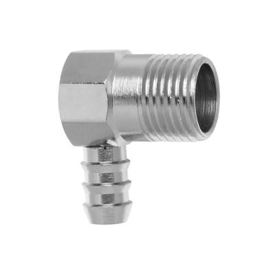Conexão para Gás Adaptador Reto 1-2x3-8 com Acabamento Niquelado Inox Blukit DN15