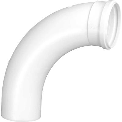 Conexão para Esgoto 635 Curva Longa 90° DN 75 PVC Branco Instalação Predial Água Pluvial Krona